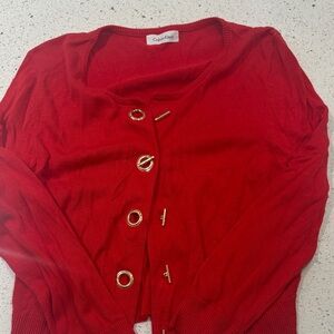 Calvin Klein Cardigan -Red